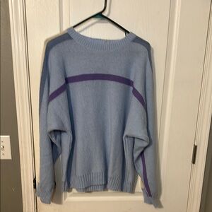 Blue and Purple Women's Sweater